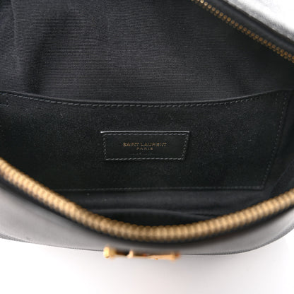 Saint Laurent Grain De Poudre Monogram Belt Bag Black 6 of 9
