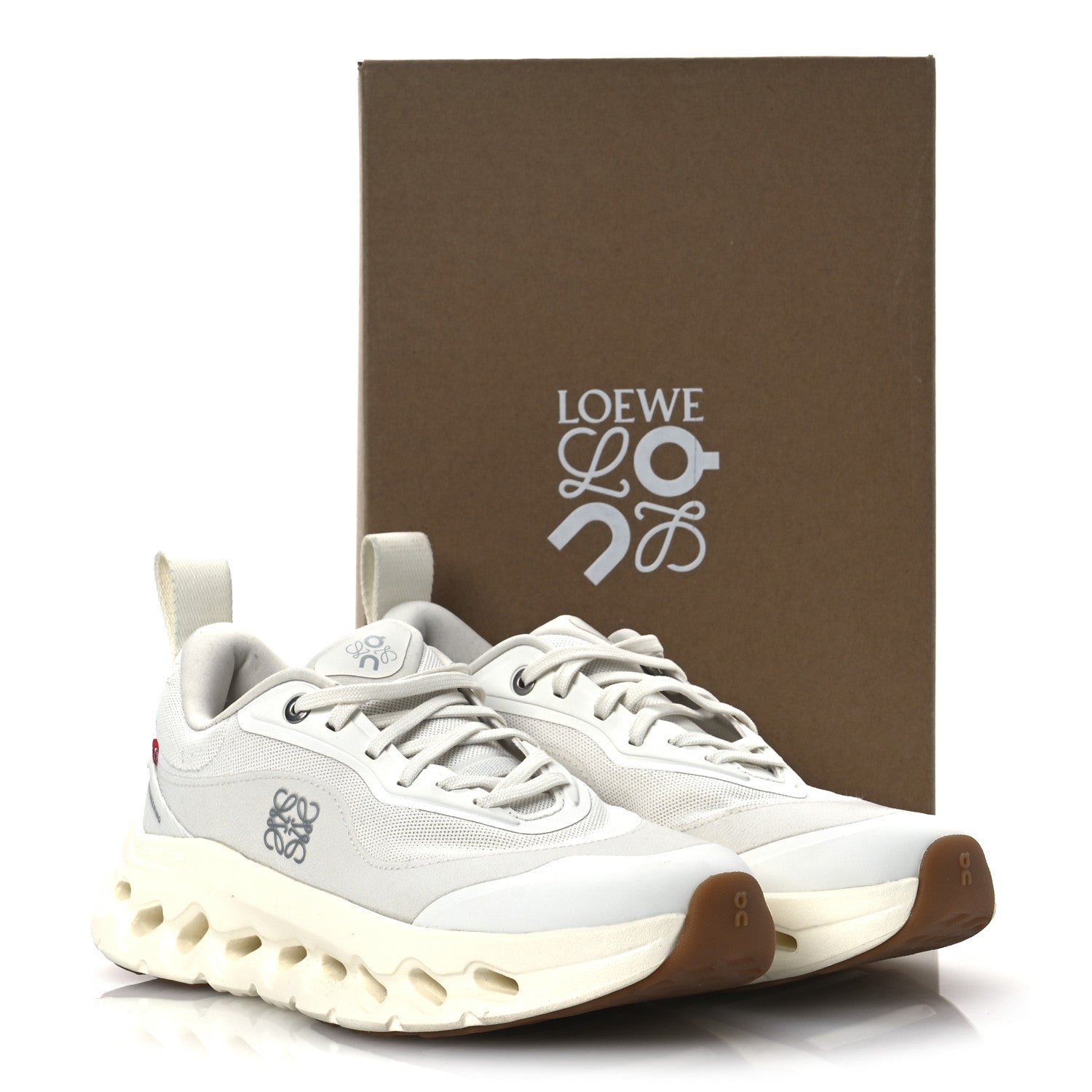 Loewe X ON Recycled Polyester Womens Cloudtilt Sneakers 37 All White 14 of 14