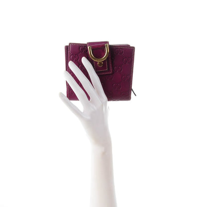 Gucci Guccissima D Ring Compact Wallet Purple 2 of 7