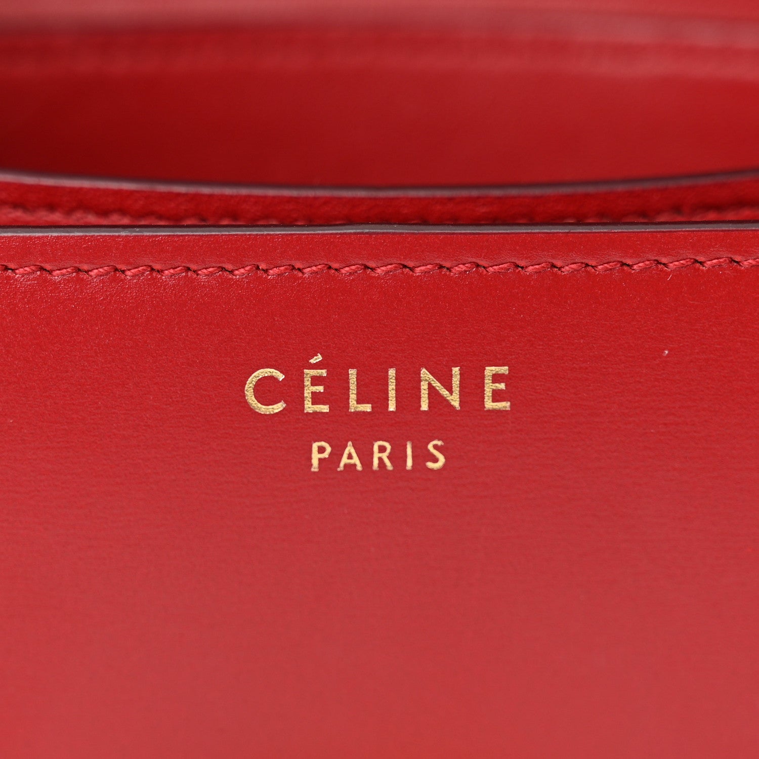 Celine Box Calfskin Small Classic Box Flap Bag Red 6 of 13
