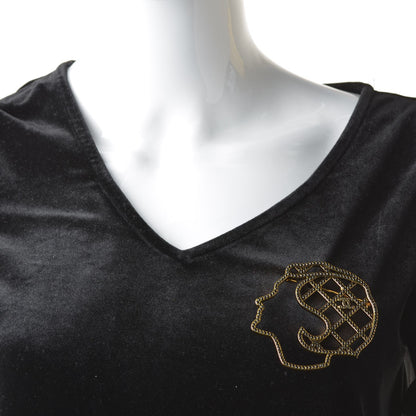 Chanel Coco Profile Brooch Gold 2 of 5