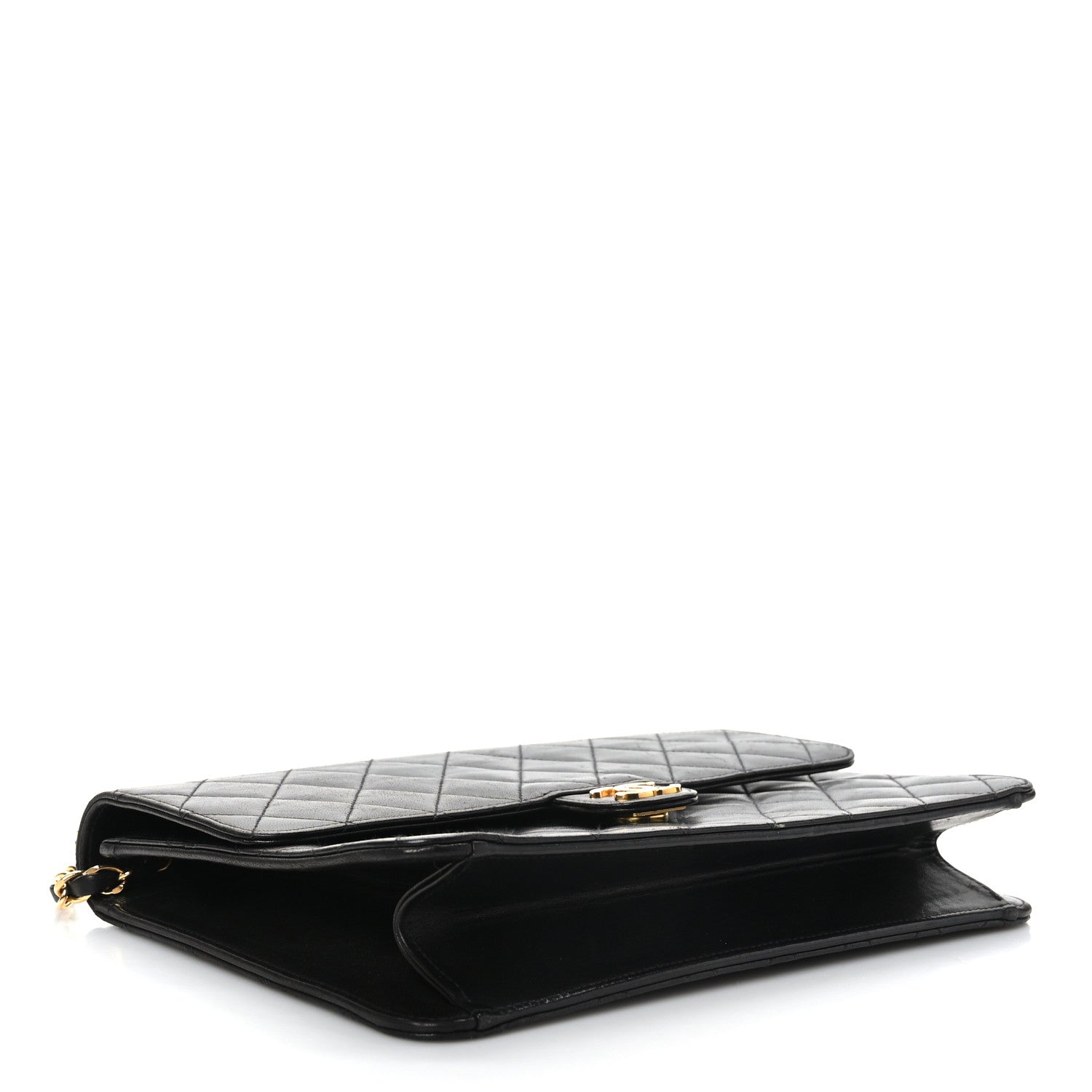 Chanel Lambskin Quilted Medium Single Flap Black 4 of 9