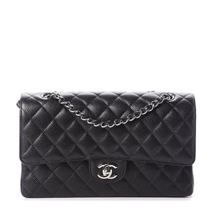 Chanel Caviar Quilted Medium Double Flap Black 1 of 8