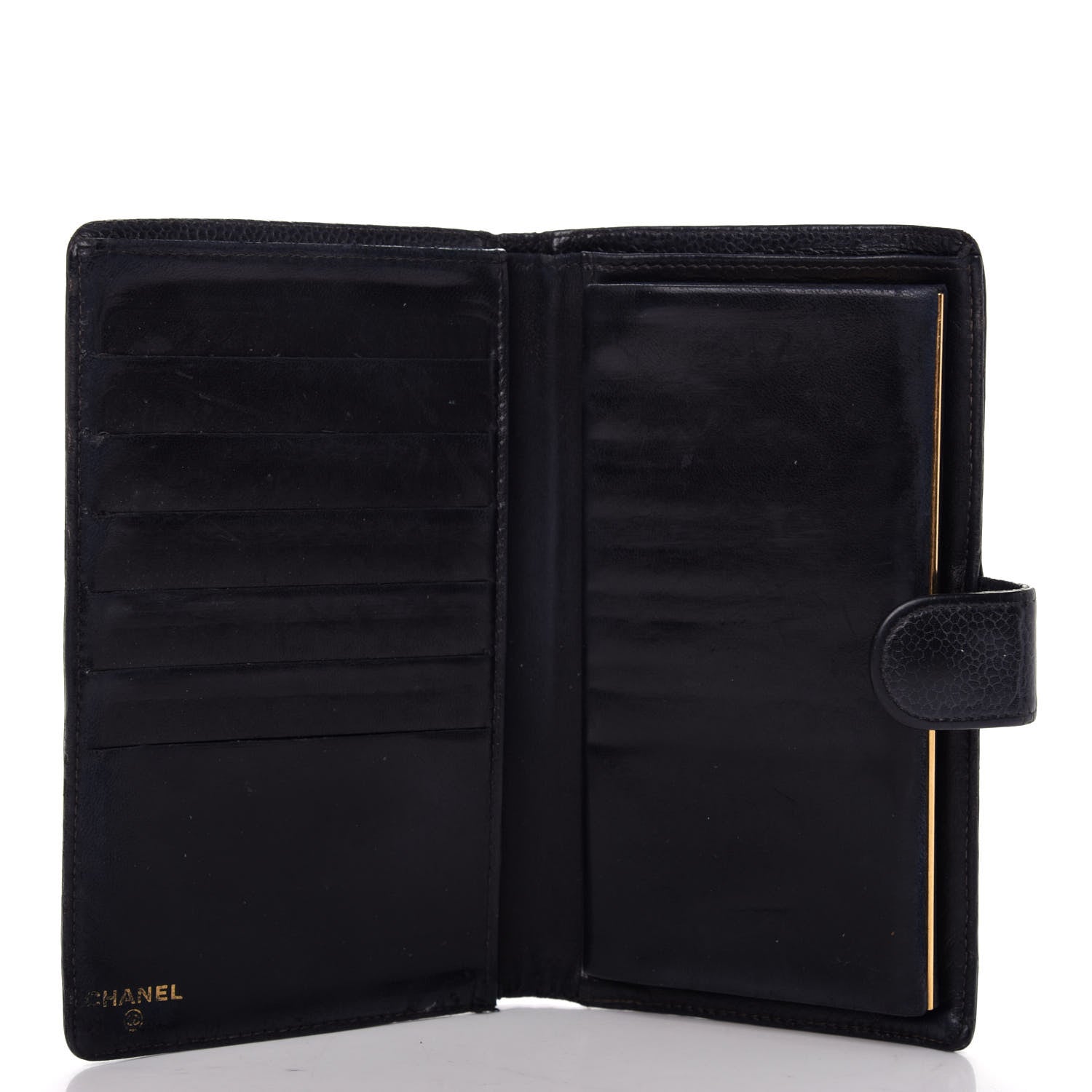 Chanel Caviar Timeless CC French Wallet Black 5 of 10