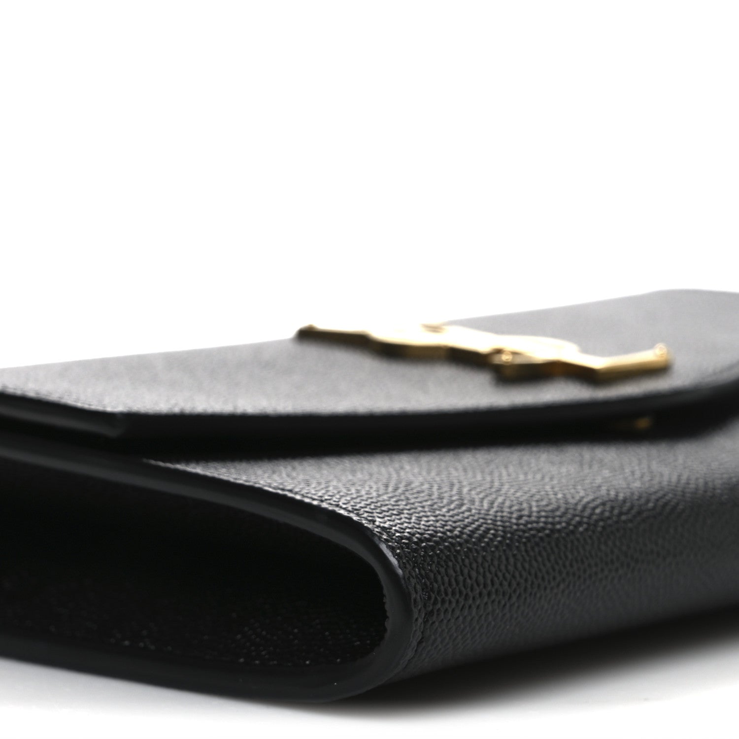 Saint Laurent Grain De Poudre Uptown Chain Wallet Black 9 of 10