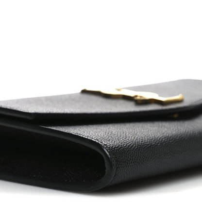Saint Laurent Grain De Poudre Uptown Chain Wallet Black 9 of 10