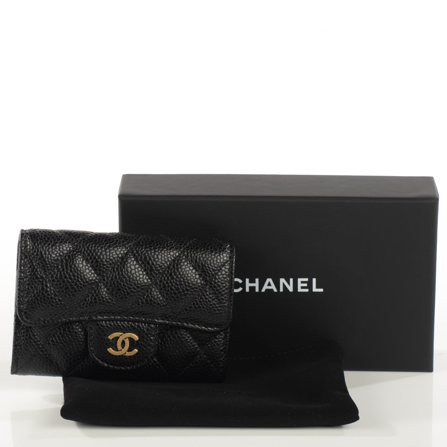 Chanel Caviar Quilted Coin Purse Black 5 of 9