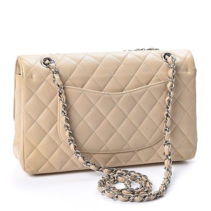 Chanel Caviar Quilted Medium Double Flap Beige Clair 2 of 12