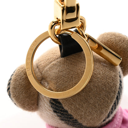 Burberry Cashmere Thomas Angel Jacket Teddy Bear Keychain Charm Pink 3 of 8