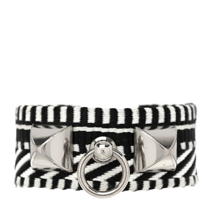 Hermes Toile Sombrero Rivale Cavale Bracelet T2 Black 1 of 5