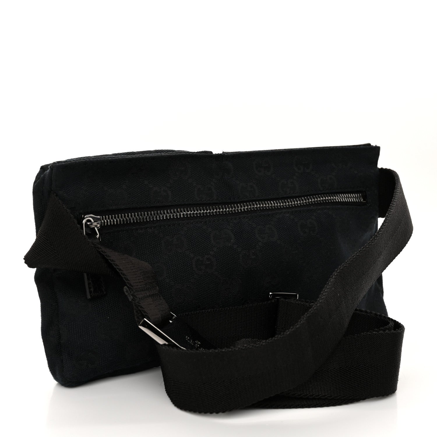 Gucci GG Monogram Double Pocket Belt Bag Black 3 of 11