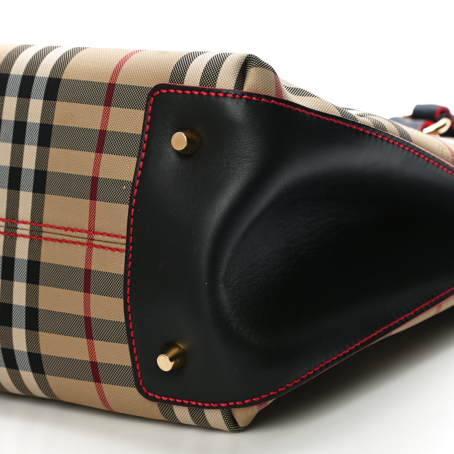 Burberry Horseferry Check Medium Ballingdon Tote Honey Black 9 of 9