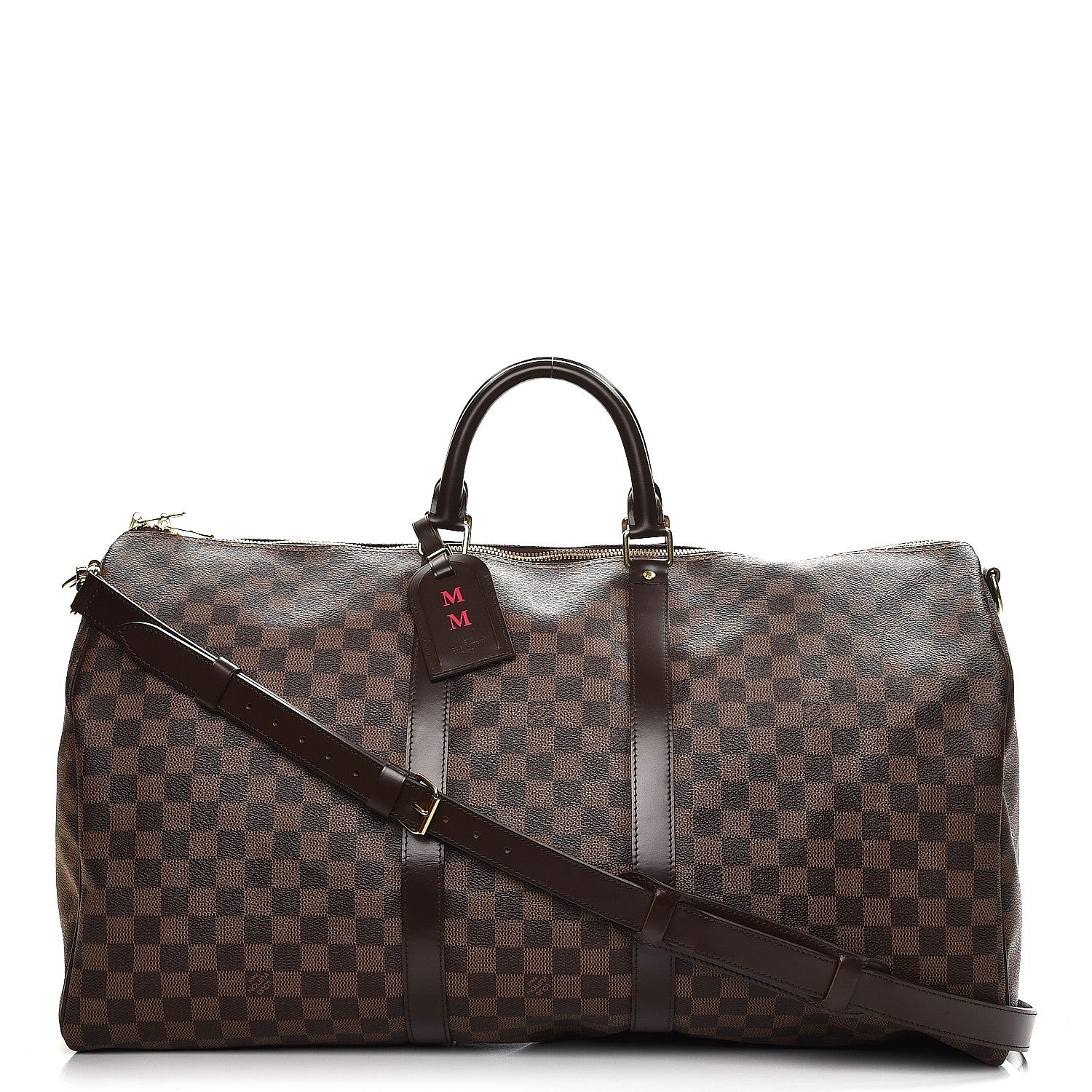 Louis Vuitton Damier Ebene Keepall Bandouliere 55 1 of 9