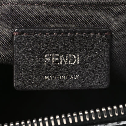 Fendi Vitello Dolce Bi-Color FF 1974 Embossed Mini By The Way Boston Bag Black Maya 6 of 9