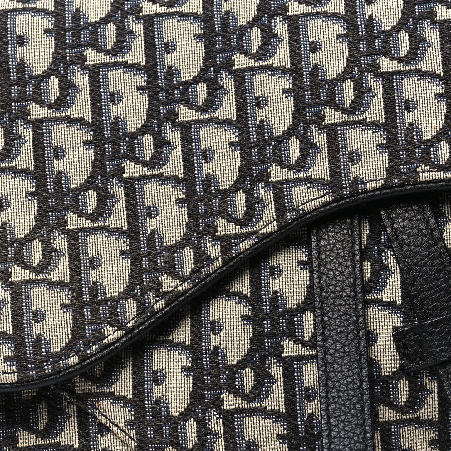 Oblique Mens Saddle Bag Blue
