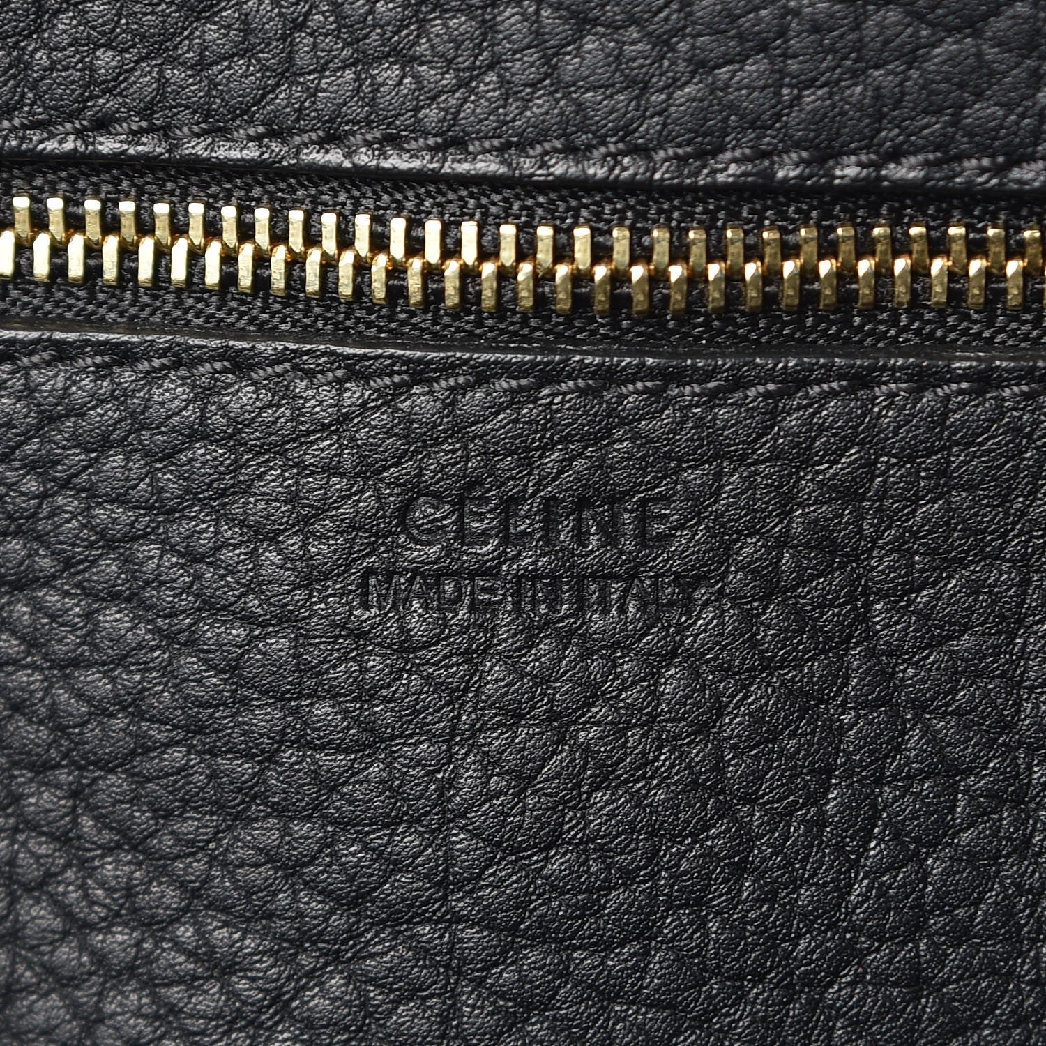 Celine Crisped Calfskin Mini Tie Knot Tote Black 6 of 12