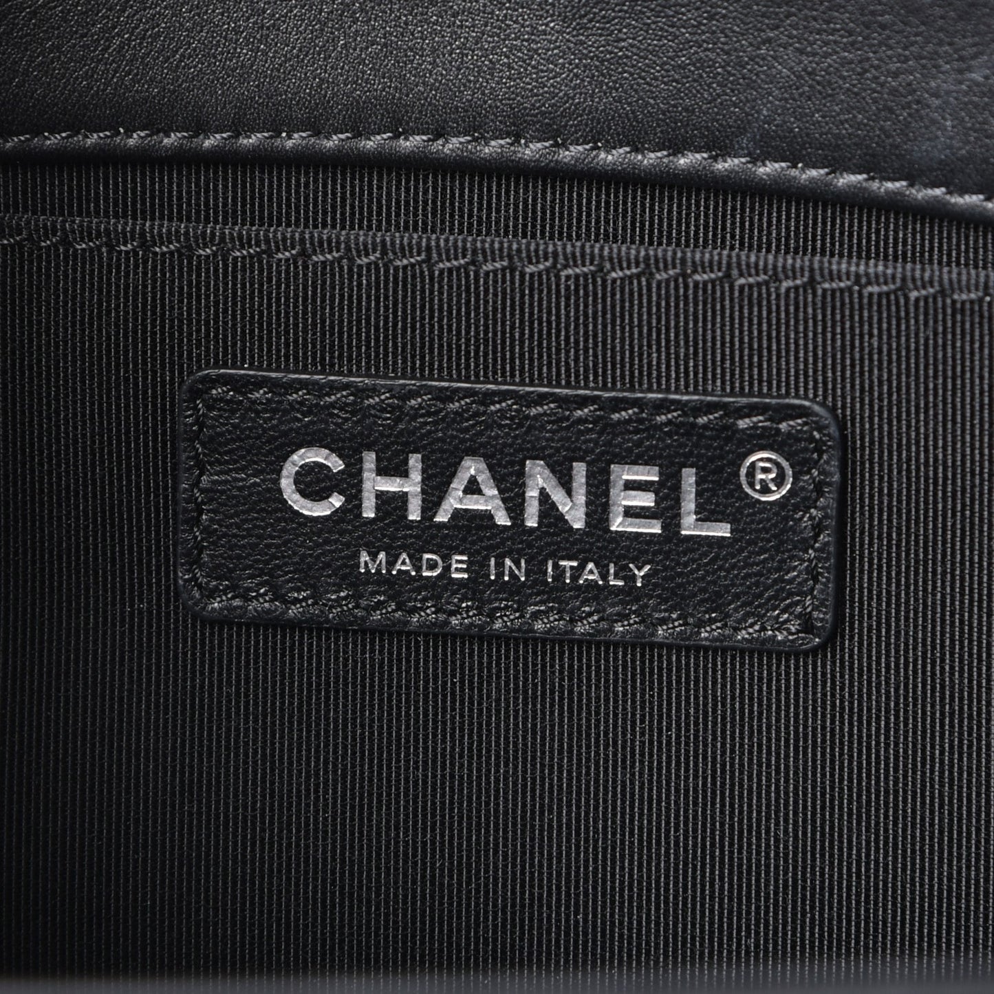 Calfskin Quilted Medium Boy Flap Black