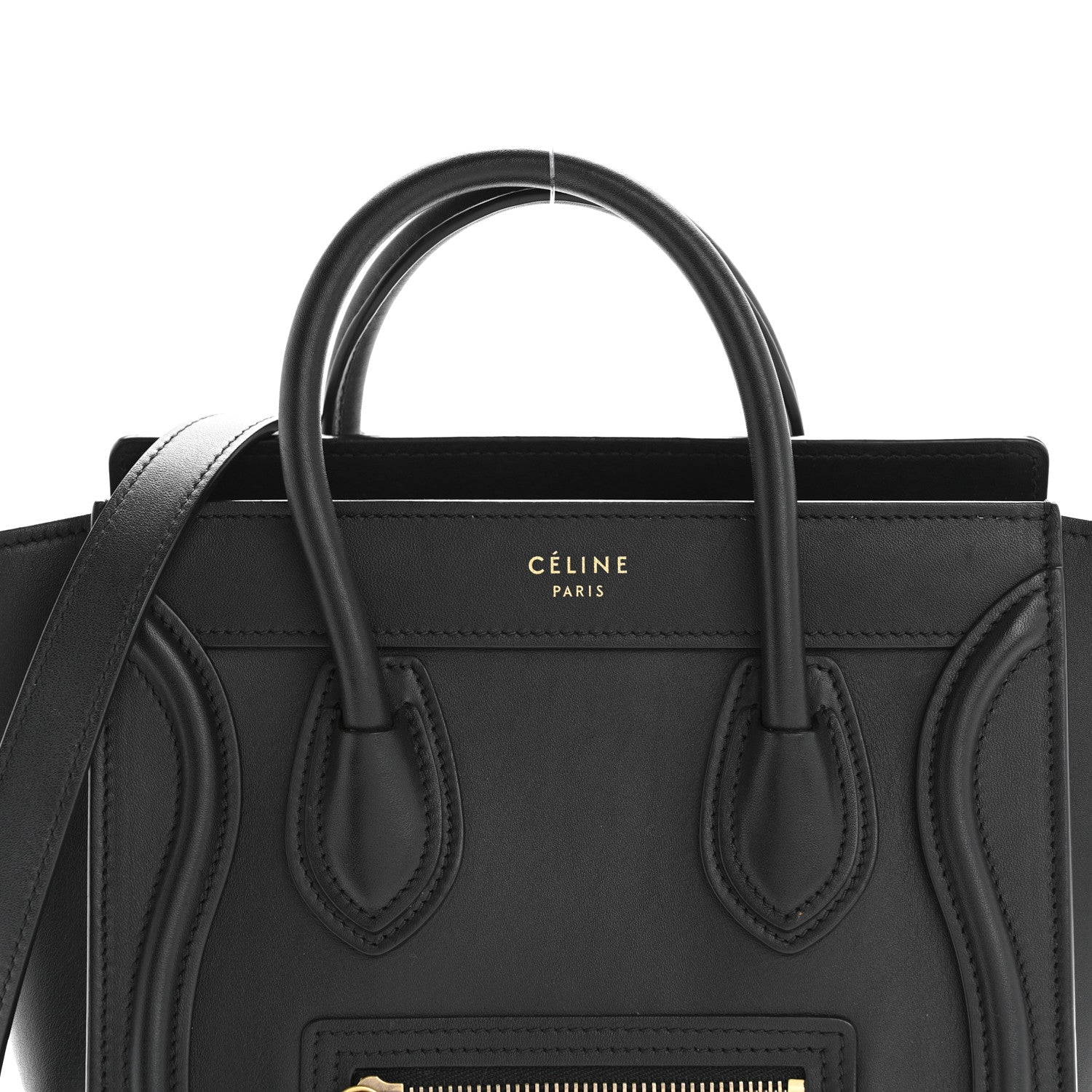 Celine Smooth Calfskin Nano Luggage Black 8 of 16