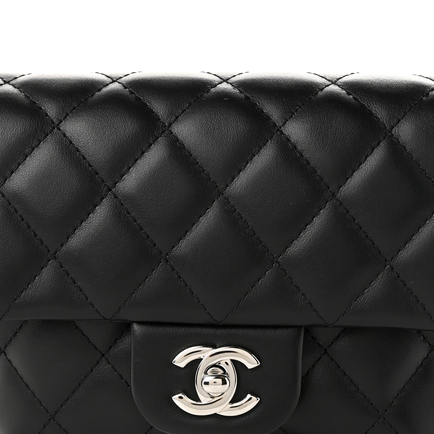 Chanel Calfskin Quilted CC Uniform Flap Belt Bag Black 9 of 11