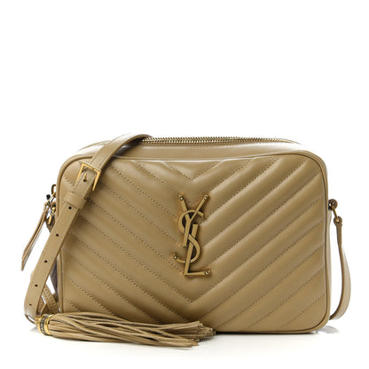 Saint Laurent Calfskin Matelasse Monogram Lou Camera Bag Dusty Grey 1 of 11