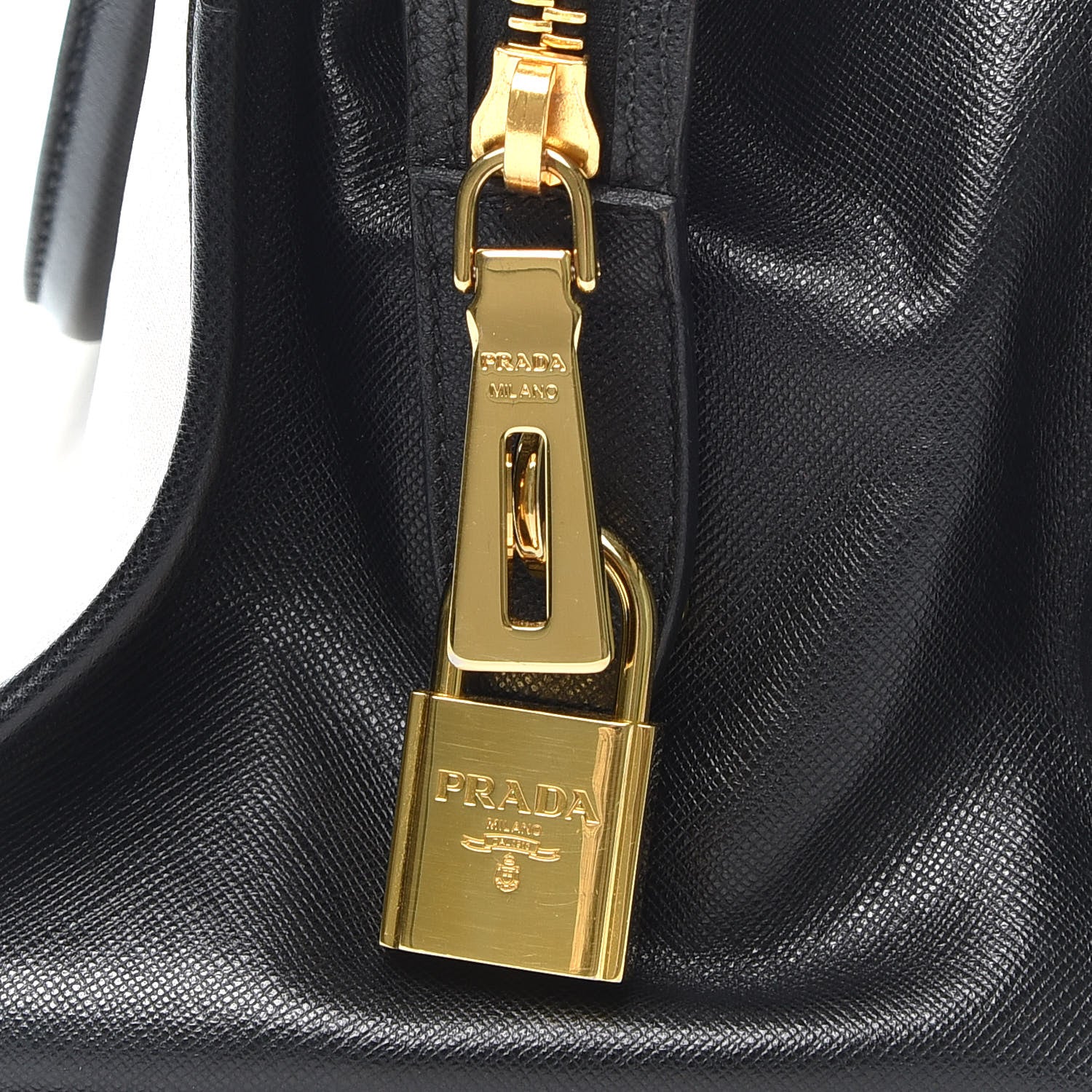 Prada Saffiano Soft Bi-Color Tote Black White 9 of 11