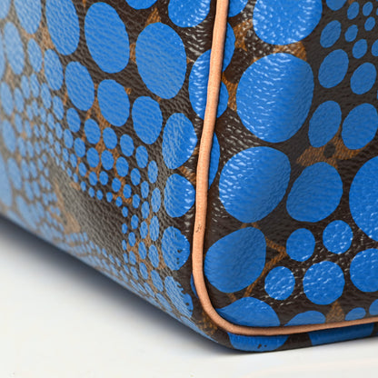 Louis Vuitton Monogram Kusama Town Speedy 30 Blue 7 of 7