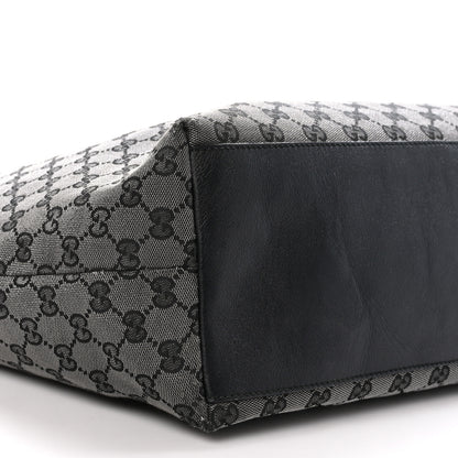 Gucci Metallic Monogram XL Shopper Tote Black 9 of 16