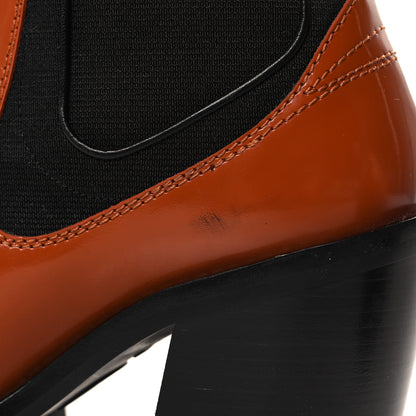 Louis Vuitton Patent Monogram Limitless Ankle Boots 38 Cognac 10 of 11