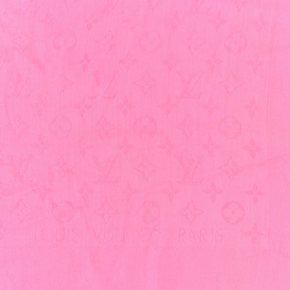 Louis Vuitton Silk Wool Monogram Shawl Velvet Rose 2 of 3