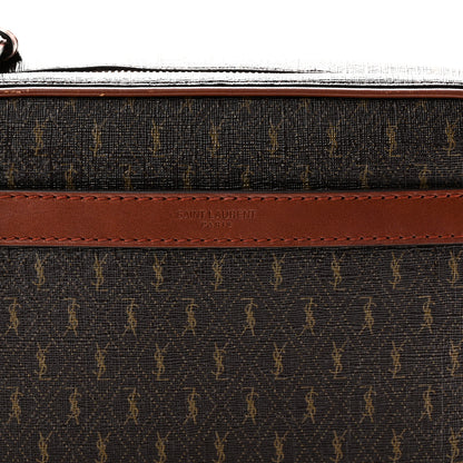 Saint Laurent Canvas Smooth Calfskin Le Monogramme Camera Bag Chestnut 7 of 9