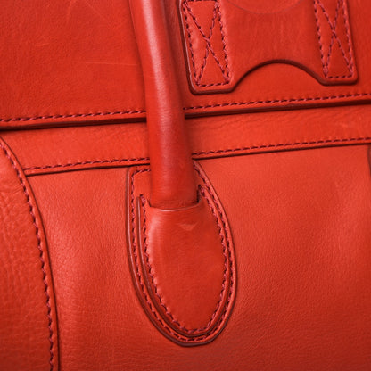 Celine Calfskin Mini Luggage Vermillion 18 of 19