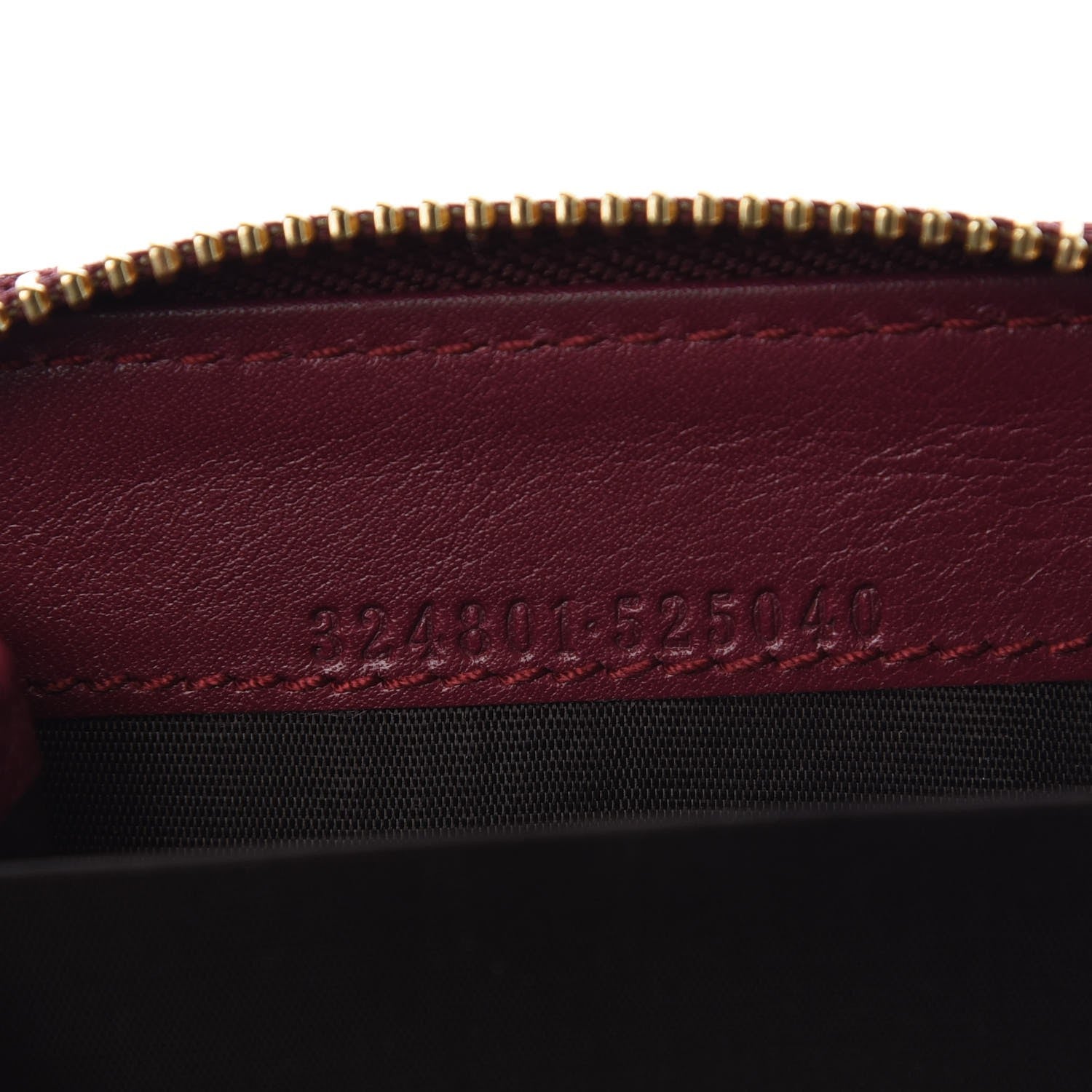 Gucci Guccissima Zip Around Card Case Red 7 of 7
