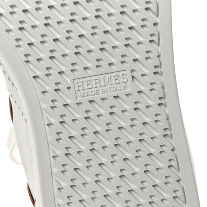 Hermes Sport Goatskin Calfskin Match Sneakers 37 White 6 of 8