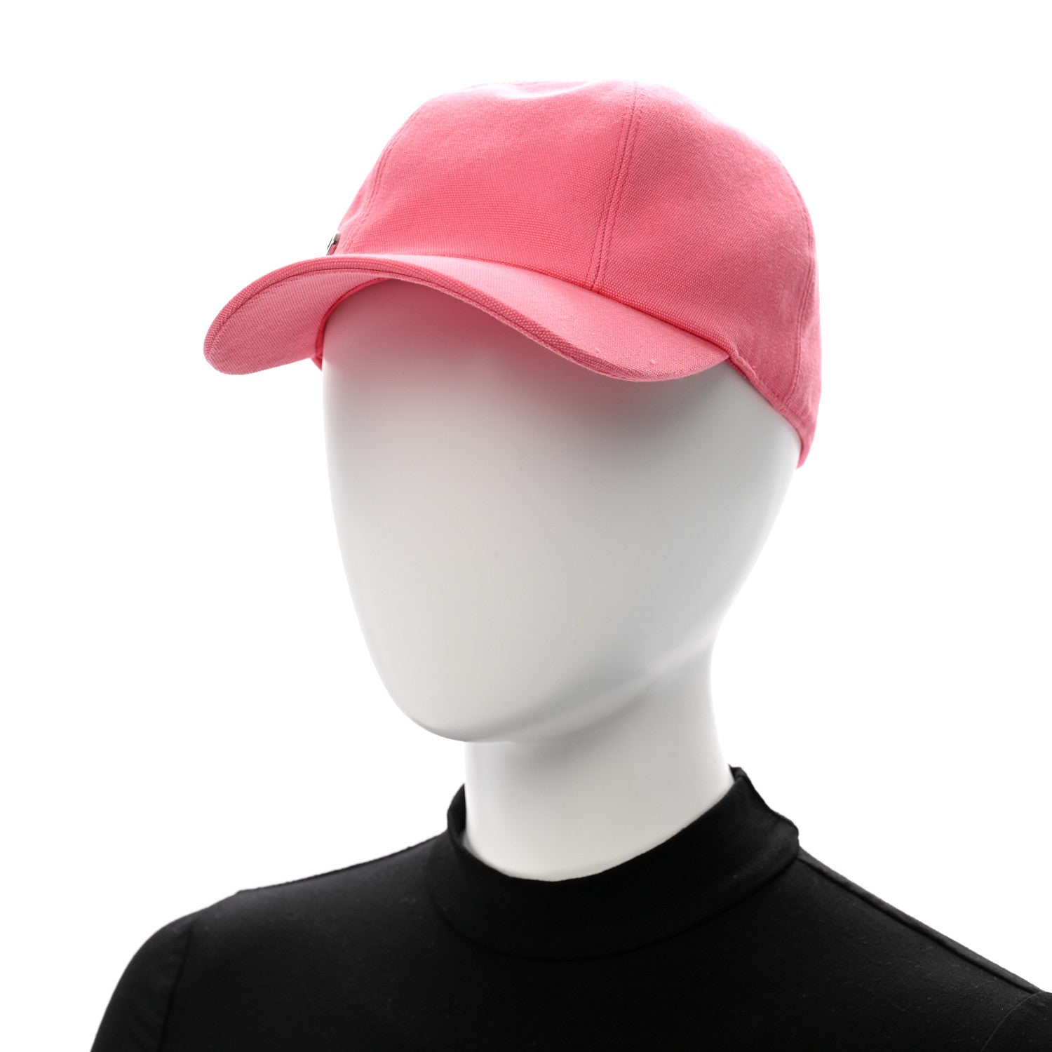 Hermes Cotton Canvas Serena Seashell Cap 59 Rose Azalee 2 of 11