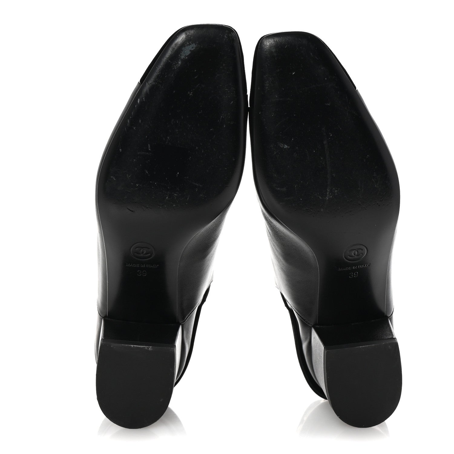 Chanel Lambskin Velvet Cap Toe Short Ankle Boots 39 Black 6 of 9