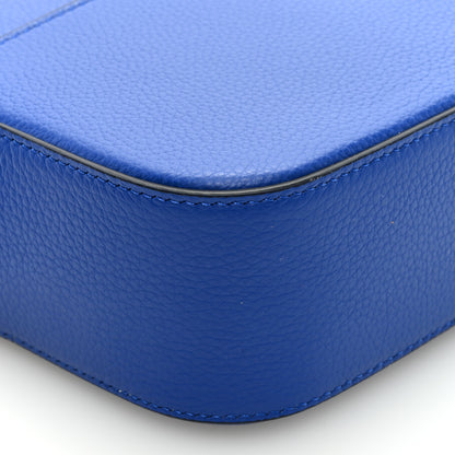 Versace Grainy Calfskin Small Virtus Camera Bag Blue 7 of 8