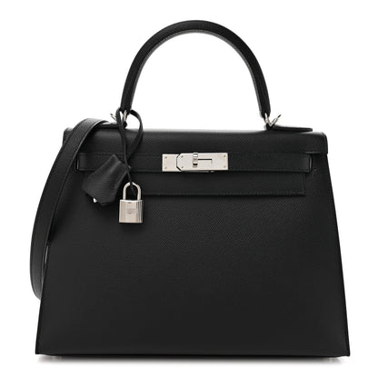 Hermes Epsom Kelly Sellier 28 Black 1 of 11