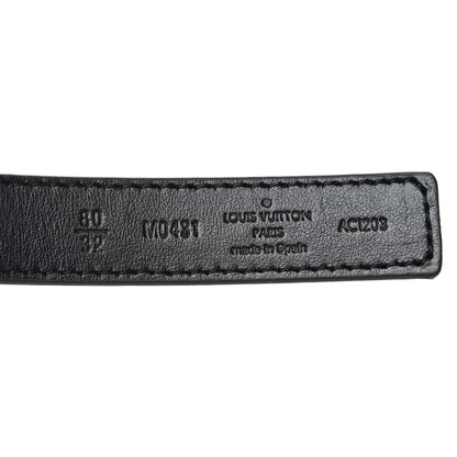 Louis Vuitton Calfskin Monogram 20mm LV Iconic Reversible Belt 80 32 Black 5 of 5
