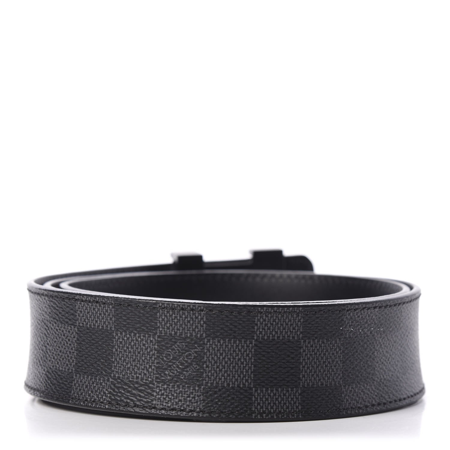 Louis Vuitton Damier Graphite LV Initiales Belt 90 36 2 of 5