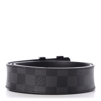 Louis Vuitton Damier Graphite LV Initiales Belt 90 36 2 of 5