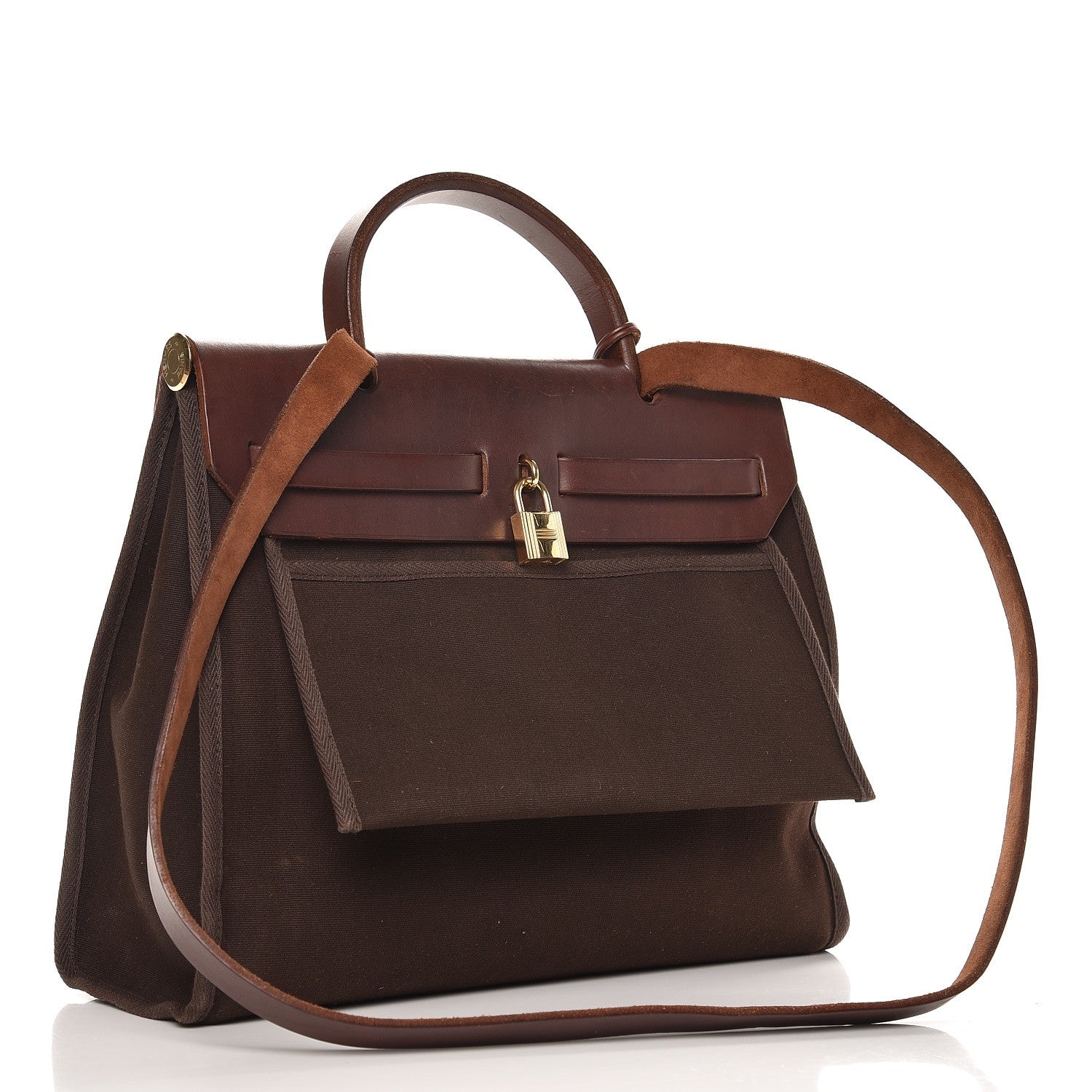 Hermes Vache Hunter Vibrato Herbag PM Havane 4 of 18