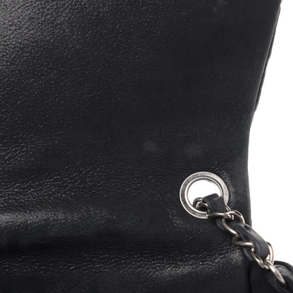 Chanel Iridescent Calfskin Glint Flap Black 9 of 15