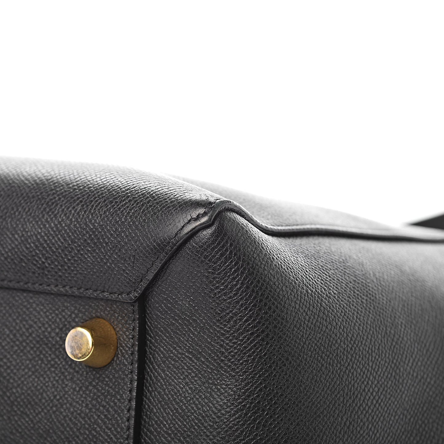 Grained Calfskin Mini Belt Bag Black