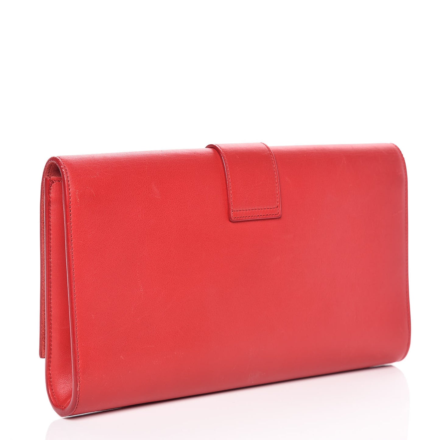 Calfskin Classic Y Ligne Clutch Red