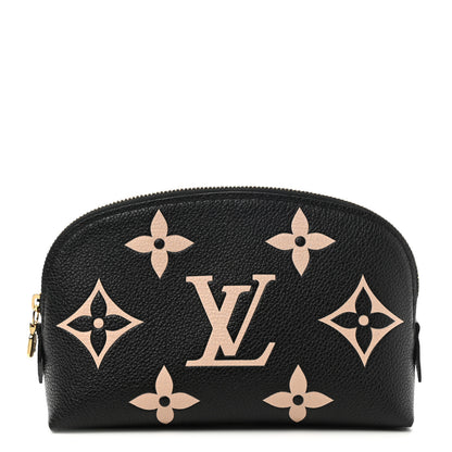 Louis Vuitton Empreinte Monogram Giant Cosmetic Pouch Black Beige 1 of 6