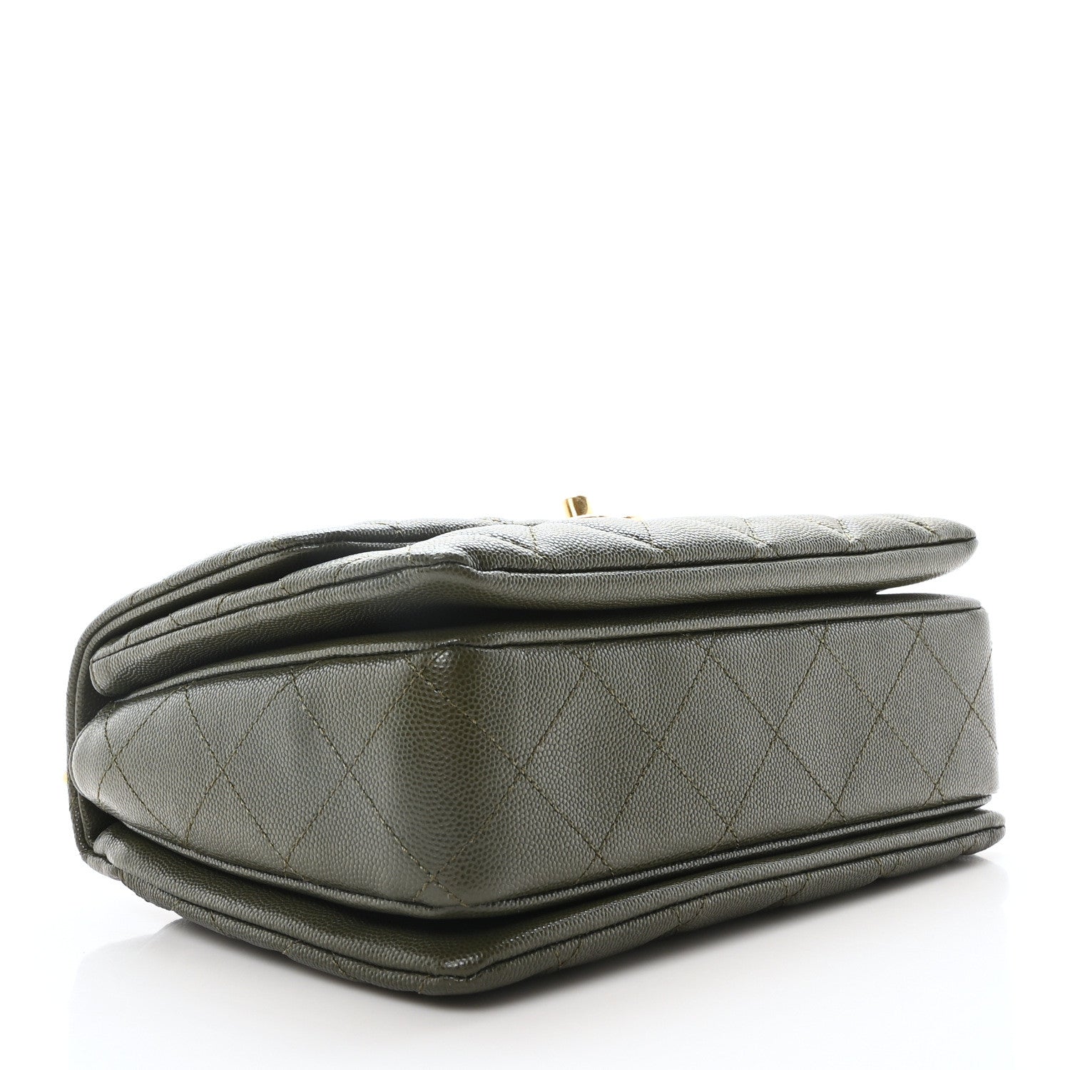 Chanel Caviar Quilted Mini Coco First Flap Khaki 4 of 10