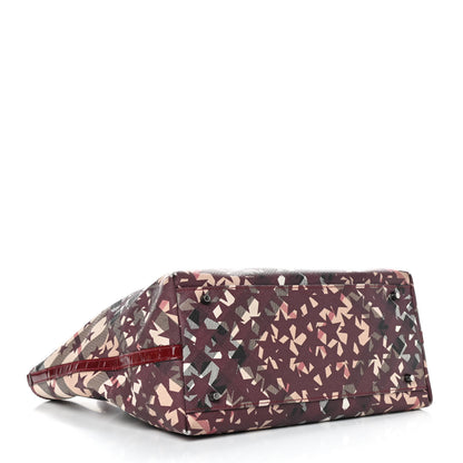 Burberry Patent Supernova Check Stars Large Nickie Landscape Tote Berry Red 5 of 14