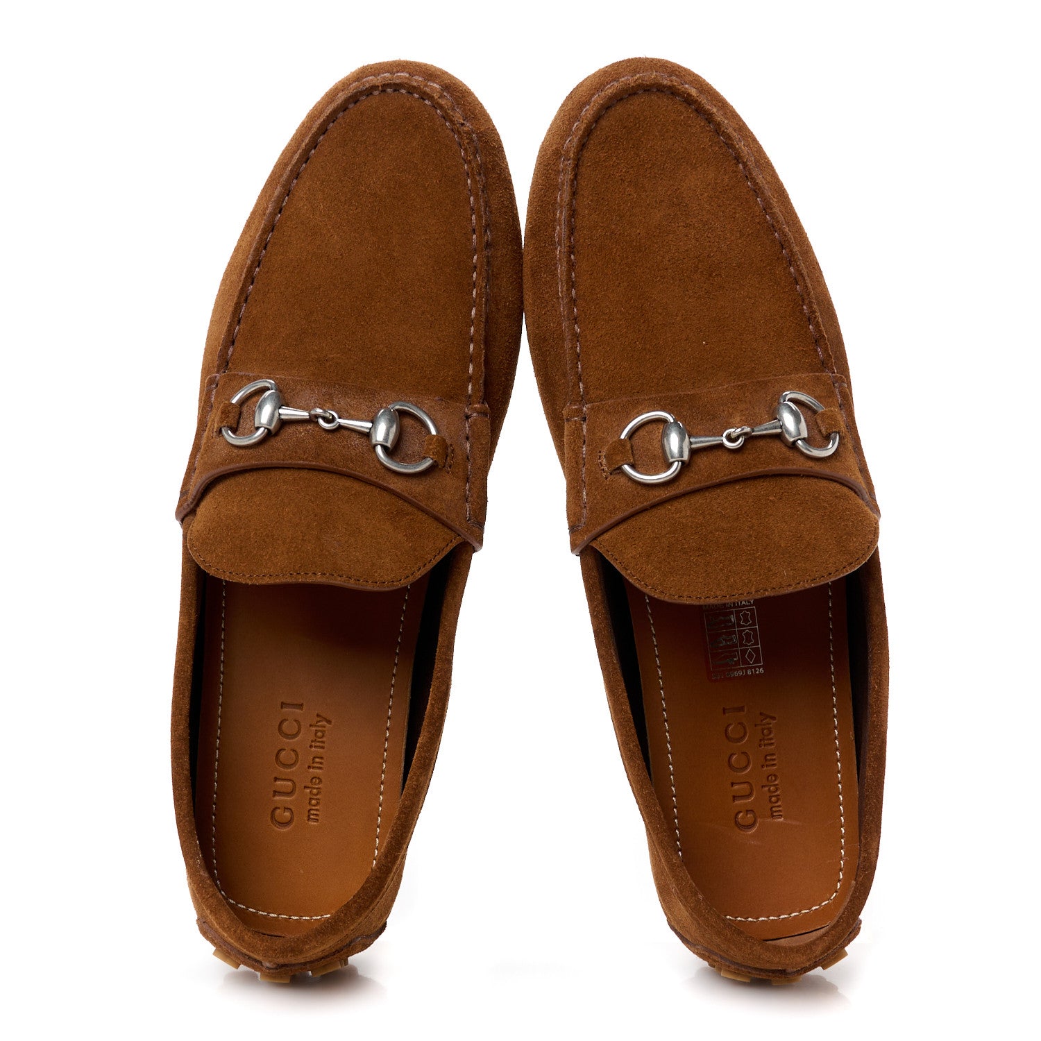 Gucci Suede Mens Horsebit Driver Loafers 9 Cuir 2 of 10