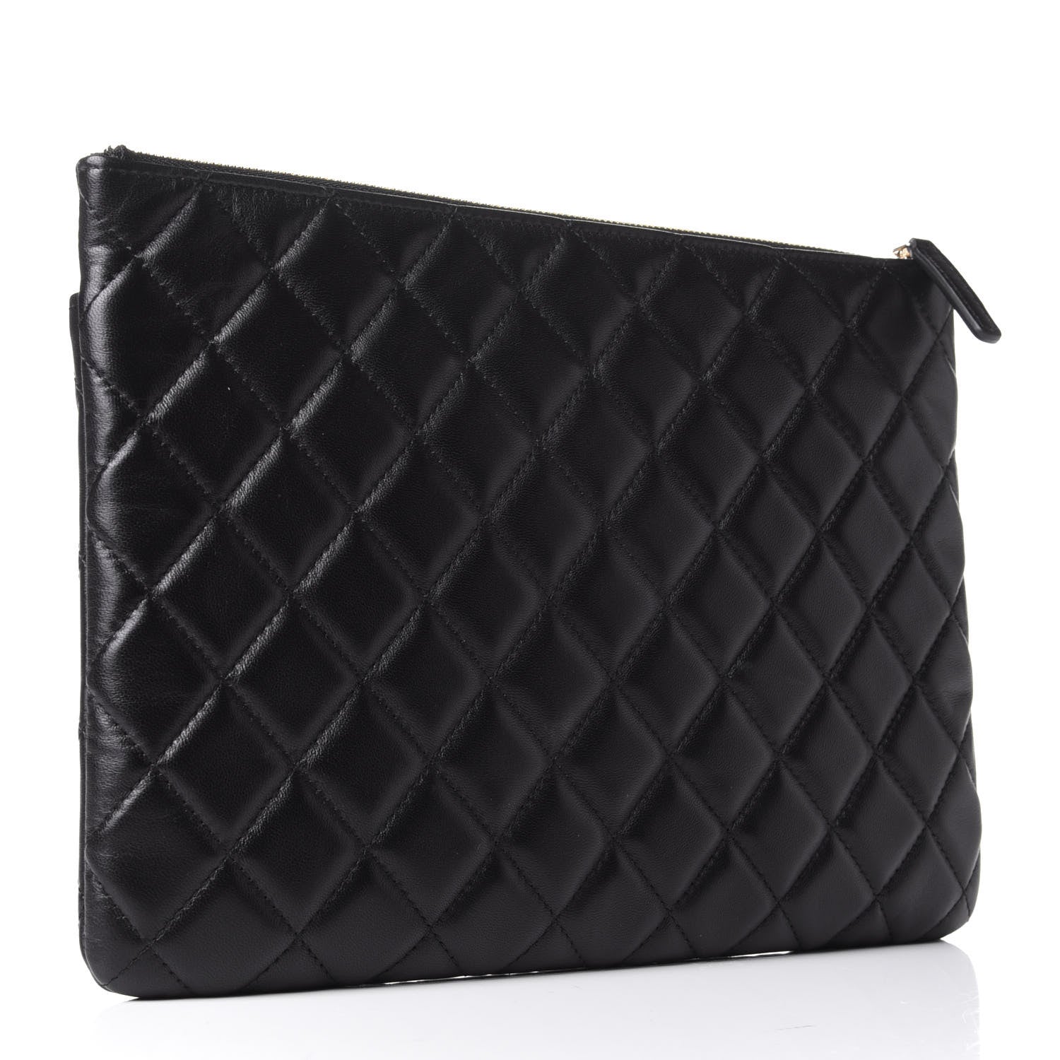 Chanel Lambskin Quilted Medium Flap Cosmetic Case Black 3 of 8
