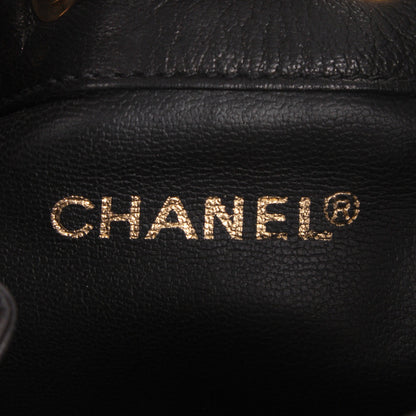 Chanel Lambskin CC Drawstring Shoulder Bag Black 7 of 9